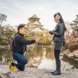 A Surprise Proposal Photoshoot at Osaka Castle Park